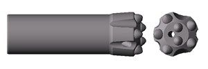 Button bit R25 - 48mm H