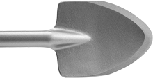 Pointed spade H19x100, R16,5x35 / 110x400