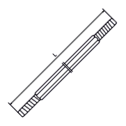 Extension rod - thread R32xR32 / 2475