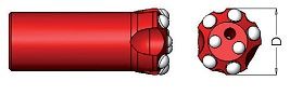 Button bit R25 - 33 H
