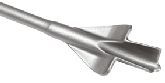 Channel chisel H21 with recess, Ø19x65 / 35x380